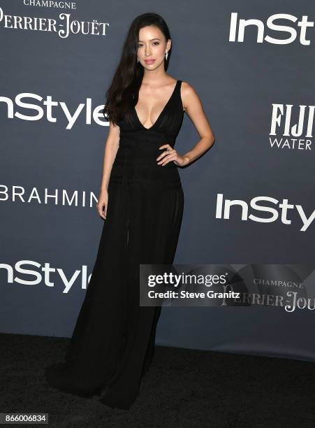 Christian Serratos arrive at the 3rd Annual InStyle Awards at The Getty Center on October 23, 2017 in Los Angeles, California.