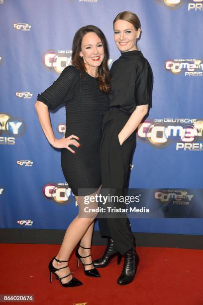 Carolin Kebekus and Martina Hill attend the German Comedy Awards at Studio in Koeln Muehlheim on October 24, 2017 in Cologne, Germany.