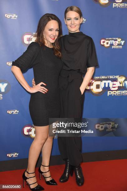 Carolin Kebekus and Martina Hill attend the German Comedy Awards at Studio in Koeln Muehlheim on October 24, 2017 in Cologne, Germany.