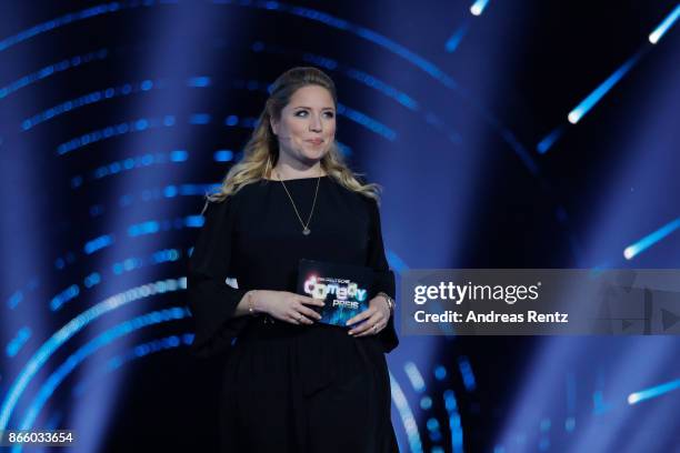 Caroline Frier performs on stage during the 21st Annual German Comedy Awards on October 24, 2017 in Cologne, Germany