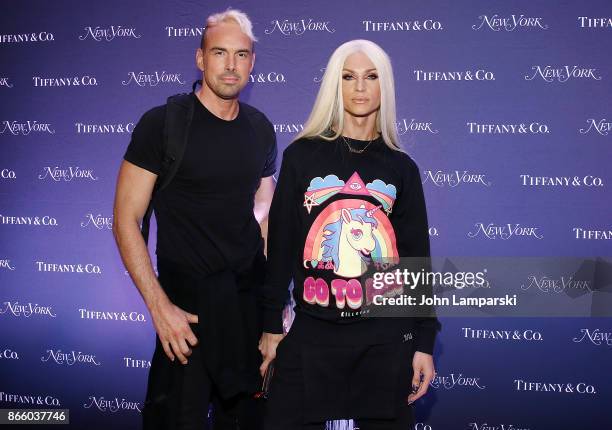 David Blond and Phillipe Blond attend New York Magazine's 50th Anniversary Celebration at Katz's Delicatessen on October 24, 2017 in New York City.