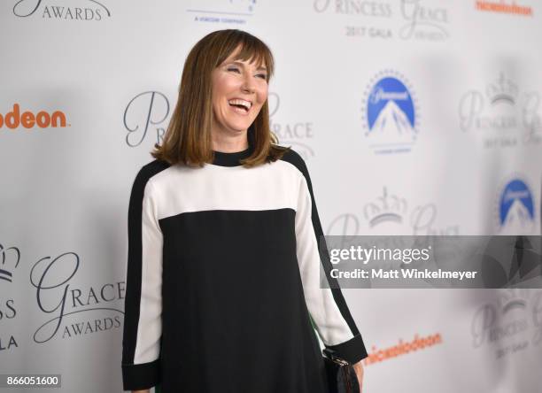 Jill Talley attends the 2017 Princess Grace Awards Gala Kick Off Event with a special tribute to Stephen Hillenberg at Paramount Studios on October...