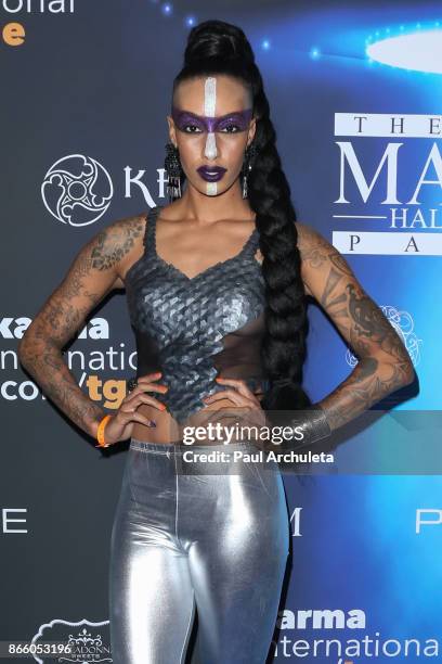 Fashion Model Azmarie Livingston attends the 2017 Maxim Halloween party at Los Angeles Center Studios on October 21, 2017 in Los Angeles, California.