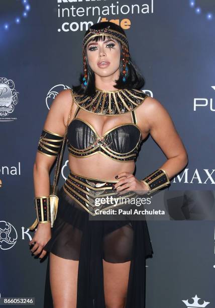 Model Antje Utgaard attends the 2017 Maxim Halloween party at Los Angeles Center Studios on October 21, 2017 in Los Angeles, California.