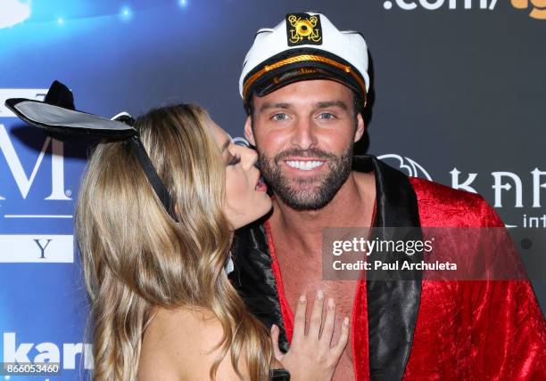 Model / Reality TV Personality Robby Hayes attends the 2017 Maxim Halloween party at Los Angeles Center Studios on October 21, 2017 in Los Angeles,...