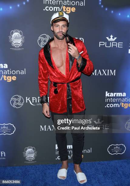 Model / Reality TV Personality Robby Hayes attends the 2017 Maxim Halloween party at Los Angeles Center Studios on October 21, 2017 in Los Angeles,...