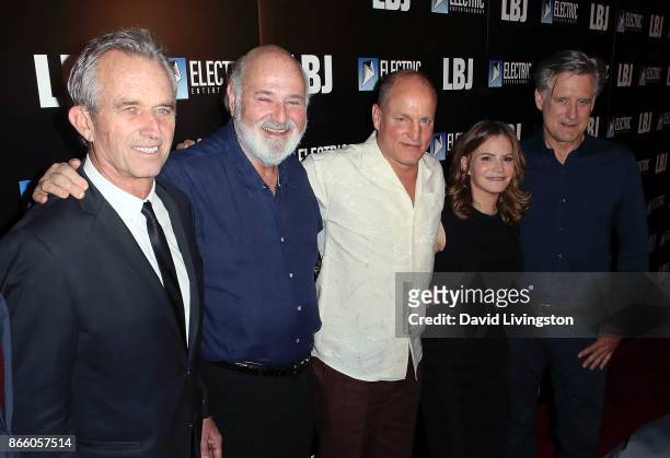 Attorney Robert F. Kennedy Jr., director Rob Reiner and actors Woody Harrelson, Jennifer Jason Leigh and Bill Pullman attend the premiere of Electric...