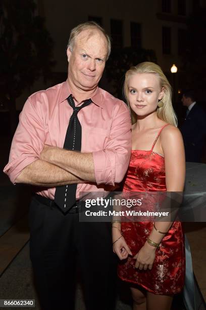 Bill Fagerbakke and Carson Fagerbakke attend the 2017 Princess Grace Awards Gala Kick Off Event with a special tribute to Stephen Hillenberg at...