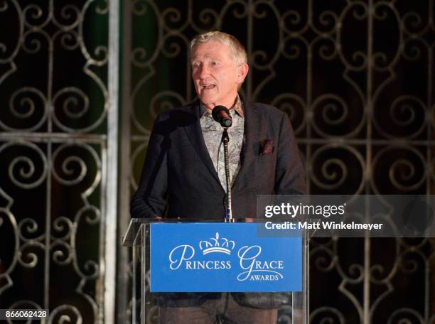 Princess Grace Foundation-USA Chairman John F. Lehman apeaks at the 2017 Princess Grace Awards Gala Kick Off Event with a special tribute to Stephen...