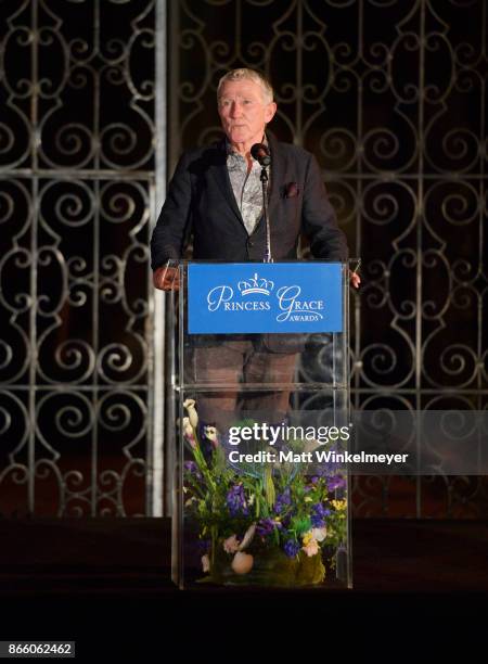 Princess Grace Foundation-USA Chairman John F. Lehman apeaks at the 2017 Princess Grace Awards Gala Kick Off Event with a special tribute to Stephen...