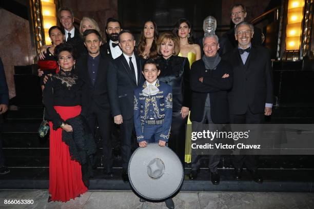 Producer Darla K. Anderson, Ofelia Medina, Gael Garcia Bernal, Adrian Molina, film director Lee Unkrich, Carla Medina, Angelica Maria, Sofia...