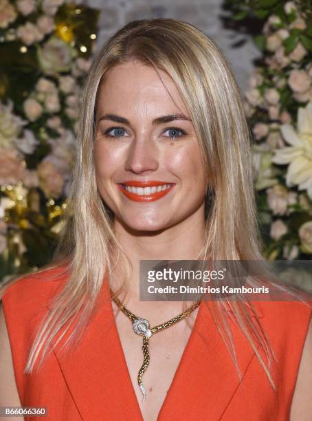 Amanda Hearst, wearing John Hardy jewelry, attends John Hardy And Vanity Fair Celebrate Legends at Le Coucou on October 24, 2017 in New York City.
