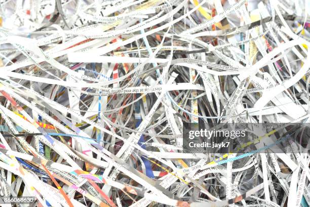 shredded papers - paper shredder stock pictures, royalty-free photos & images