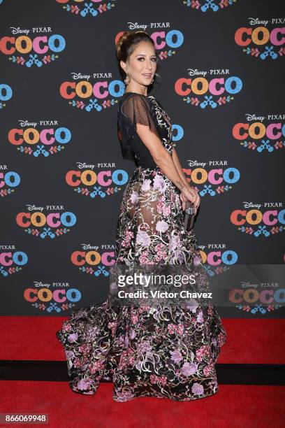 Geraldine Bazan attends the "Coco" Mexico City premiere at Palacio de Bellas Artes on October 24, 2017 in Mexico City, Mexico.