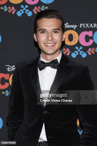 Memo Aponte attends the "Coco" Mexico City premiere at Palacio de Bellas Artes on October 24, 2017 in Mexico City, Mexico.