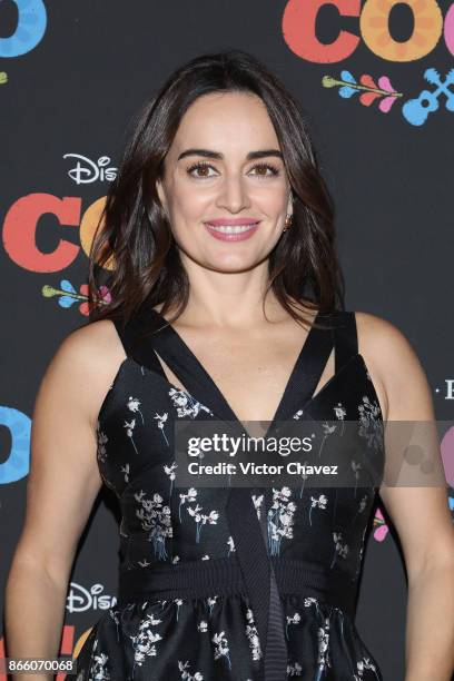 Ana de la Reguera attends the "Coco" Mexico City premiere at Palacio de Bellas Artes on October 24, 2017 in Mexico City, Mexico.