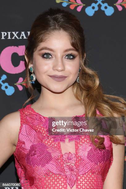 Karol Sevilla attends the "Coco" Mexico City premiere at Palacio de Bellas Artes on October 24, 2017 in Mexico City, Mexico.