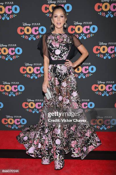 Geraldine Bazan attends the "Coco" Mexico City premiere at Palacio de Bellas Artes on October 24, 2017 in Mexico City, Mexico.