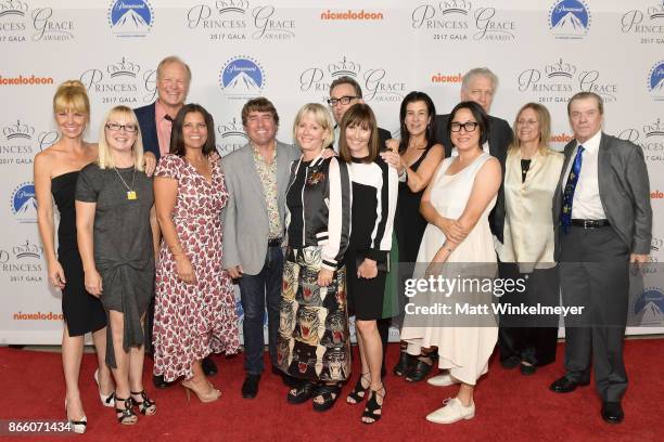 Creator Stephen Hillenberg and the cast of SpongeBob SquarePants attend the 2017 Princess Grace Awards Gala Kick Off Event with a special tribute to...