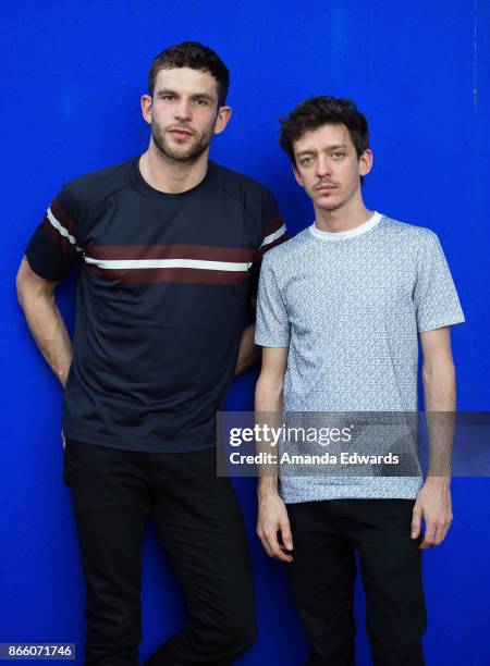 Actors Arnaud Valois and Nahuel Perez Biscayart attend a reception hosted by the Consul General of France honoring Robin Campillo and celebrating the...