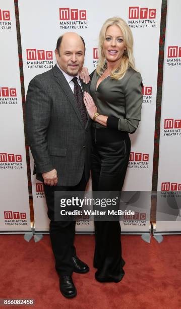 Jason Alexander and Sherie Rene Scott attend the Manhattan Theatre Club's Opening Night Party for 'The Portuguese Kid' on October 24, 2017 at...