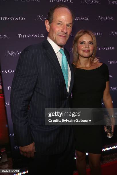 Eliot Spitzer and Roxana Girand attend New York Magazine's 50th Anniversary Celebration at Katz's Delicatessen on October 24, 2017 in New York City.