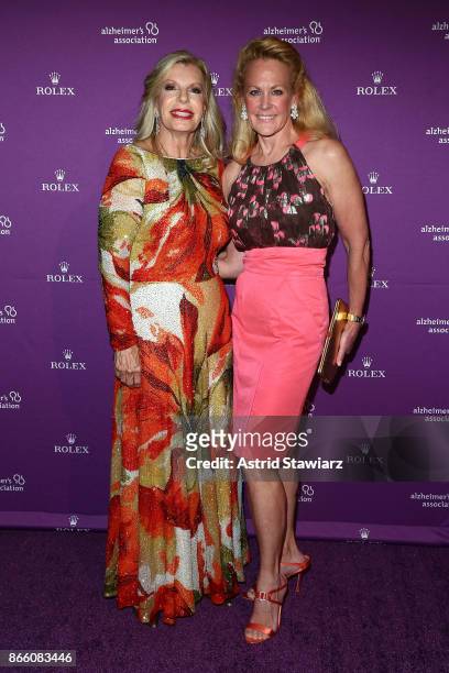 Princess Yasmin Aga Khan and Muffie Potter Aston attend the 34th annual Alzheimer's Association Rita Hayworth gala at Cipriani 42nd Street on October...