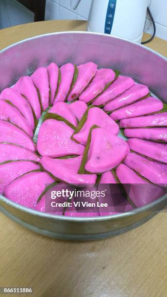 Chinese Peach Shaped Glutinous Rice Artisan Dumplings High-Res Stock Photo