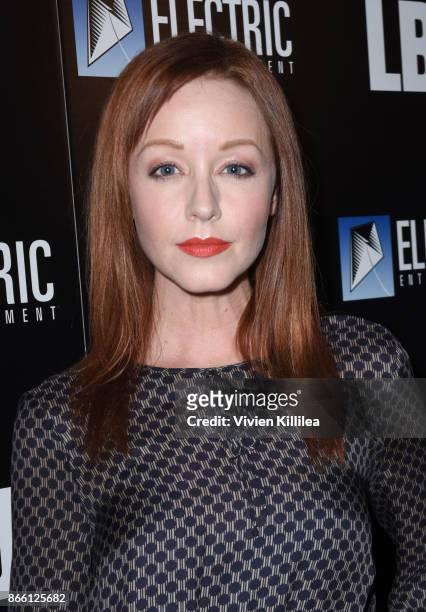 Lindy Booth attends the Los Angeles Premiere of LBJ at ArcLight Hollywood on October 24, 2017 in Hollywood, California.