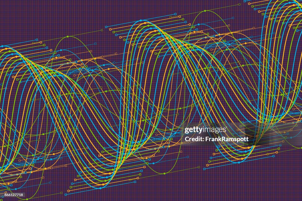 Fresh Vector Sine Wave Graph Pattern Horizontal High-Res Vector Graphic ...