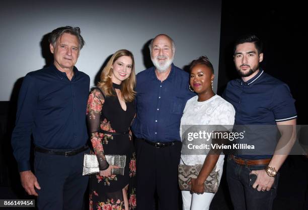 Bill Pullman, Christina Keller, Rob Reiner, Khadija Ali and Daniel Josev attend the Los Angeles Premiere of LBJ at ArcLight Hollywood on October 24,...