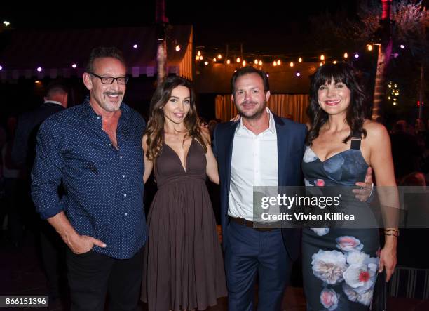 Rob Steinberg, Carlotta Montanari, Judd Lormand and Moniqua Plante attend the Los Angeles Premiere of LBJ at ArcLight Hollywood on October 24, 2017...
