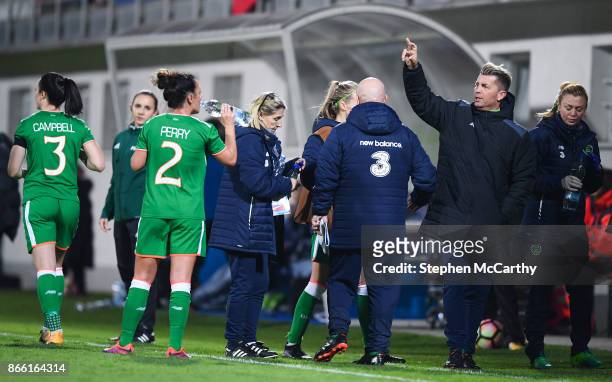 Senec , Slovakia - 24 October 2017; Republic of Ireland head coach Colin Bell during the 2019 FIFA Women's World Cup Qualifier Group 3 match between...