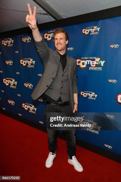 Luke Mockridge arrives for the 21st Annual German Comedy Awards on October 24, 2017 in Cologne, Germany