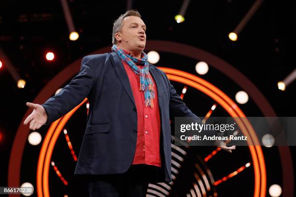 Hape Kerkeling performs on stage during the 21st Annual German Comedy Awards on October 24, 2017 in Cologne, Germany