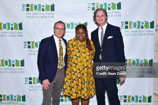 Chef Bill Telepan, Veronica Chambers and Jared Goss attend Putting Good Food on the Table The Horticultural Society of New York's Annual Fall...