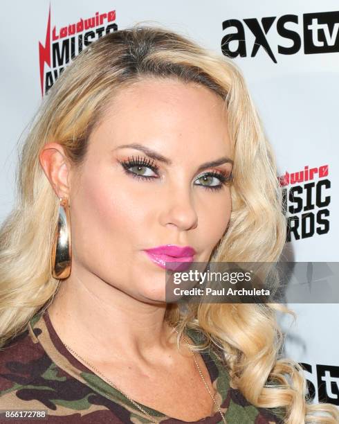 Reality TV Personality Coco Austin attends the Loudwire Music Awards at The Novo by Microsoft on October 24, 2017 in Los Angeles, California.