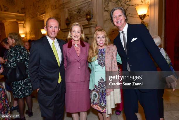 Mark Gilbertson, Barbara de Portago, Anne Shearman and Jared Goss attend Putting Good Food on the Table The Horticultural Society of New York's...