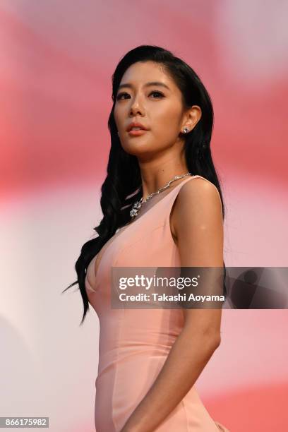 Actress Clara Lee attends the red carpet of the 30th Tokyo International Film Festival at Roppongi Hills on October 25, 2017 in Tokyo, Japan.