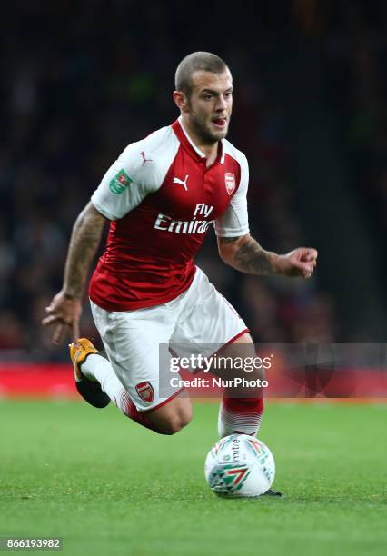 Arsenal's Jack Wilshere during Carabao Cup 4th Round match between Arsenal and Norwich City at Emirates Stadium, London, England on 24 Oct 2017.