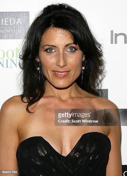 Actress Lisa Edelstein attends the InStyle Hair Issue launch party hosted by John Frieda Root Awakening at Hotel Gansevoort May 7, 2009 in New York...