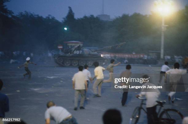 The protest movement of students that started seven weeks ago in Tiananmen Square ended in a blood bath with various sources claiming that between...