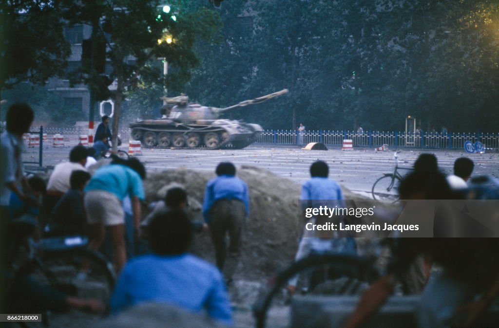 Chinese Army Crushes Tiananmen Square Protest