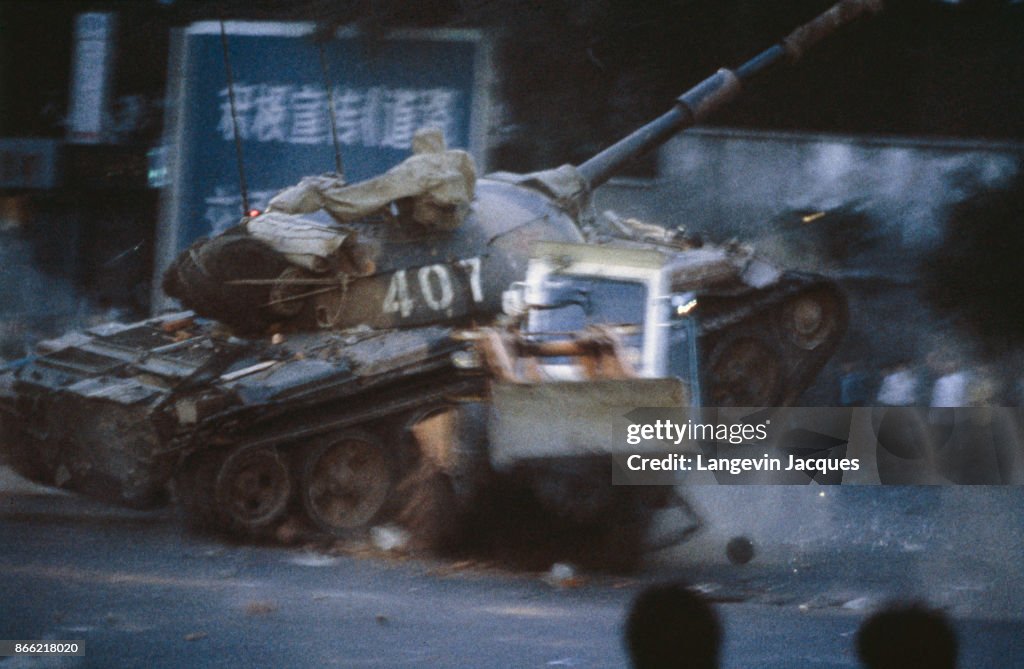 Chinese Army Crushes Tiananmen Square Protest