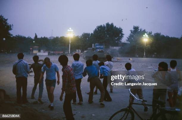 The protest movement of students that started seven weeks ago in Tiananmen Square ended in a blood bath with various sources claiming that between...