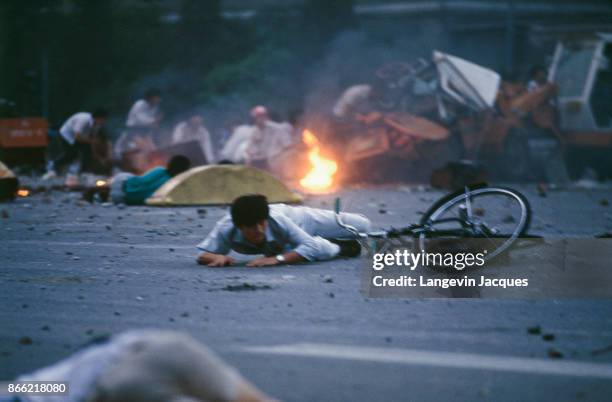 The protest movement of students that started seven weeks ago in Tiananmen Square ended in a blood bath with various sources claiming that between...