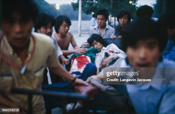 The protest movement of students that started seven weeks ago in Tiananmen Square ended in a blood bath with various sources claiming that between...