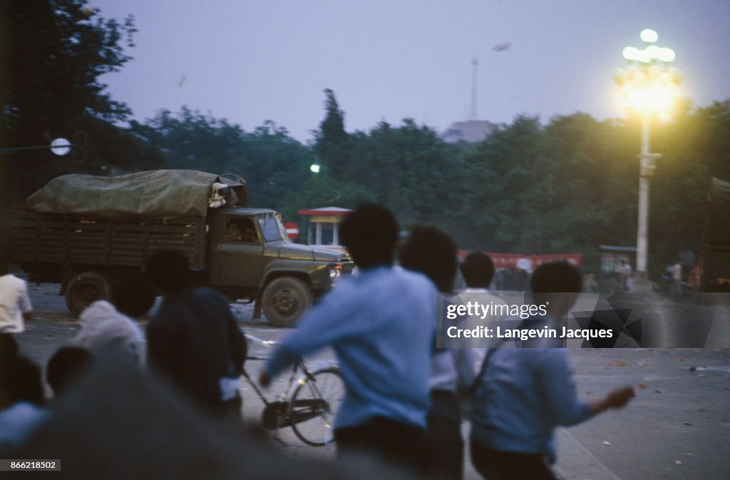 Chinese Army Crushes Tiananmen Square Protest