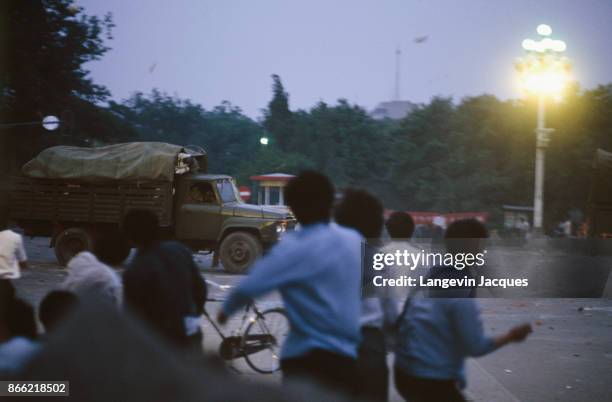 The protest movement of students that started seven weeks ago in Tiananmen Square ended in a blood bath with various sources claiming that between...