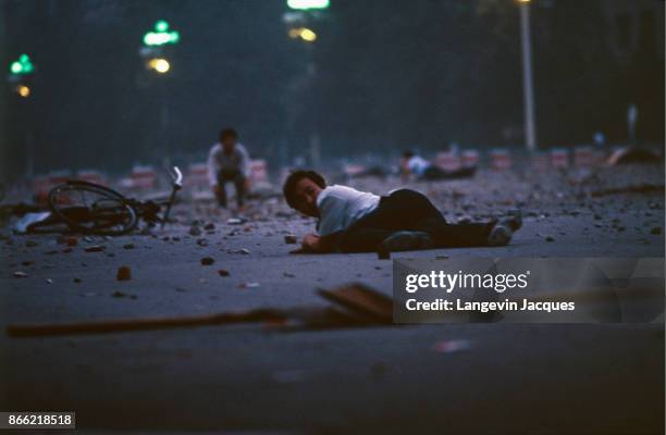 The protest movement of students that started seven weeks ago in Tiananmen Square ended in a bloodbath with various sources claiming that between...